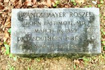 Roszel, Brantz Mayer - Tombstone
